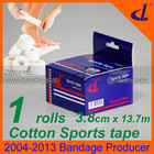 DL Brand Sport tape 3.8cm x 13.7m For Football Ankle Protection + White tape Cotton Hot Melt Glue + Single box