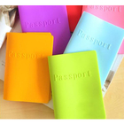 6 colors Silicone Passport Covers,Candy Waterproof passport holder,Solid Dustproof Covers for passport Travel Card Holder