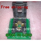 Free shipping CHIP PROGRAMMER SOCKET TQFP44 QFP44/ PQFP44 TO DIP40 adapter socket support MCU-51 chip