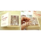 Wooden cartoon love life stamper Antique Stamp seal 25PC/set diary carved decro DIY gift craft toy CN post