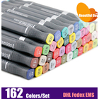 Fast shipping!!162 colors alcohol based sketch marker pen full set with free cases