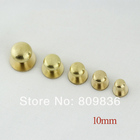 H:10mm High quality chicago screws for leather craft belt solid brass,round head nail,stud screwback (ss-2745)