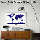 Special Starry Night Map Scratch Off World Edition Poster Personalized Travel Vacation Log Gift Free Shipping & Drop Shipping