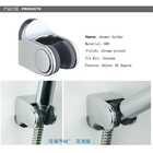 Chrome Plated ABS Shower Holder 2pcs/lot Wall Mounted hand shower holder bracket Free Shipping