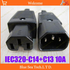 Free Shipping 5 pairs IEC320-C14+C13 Power Cable Connector Male&female,C14 UPS plug,PDU power detachable socket+plug 10A/250V