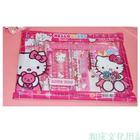 Stationery sets for kids school supplies pencil+pencil case+ruler + sharpener Stationery gift 3set/lot