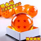 Japanese Anime Dragon Ball Z Crystal Ball Big 3/4 Star Dragon Ball 7cm Rubber Material New in Box Wholesale/Retail