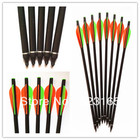 24pcs archery bow hunting crossbow arrow fiberglass arrow archery compound bow hunting arrow archery free