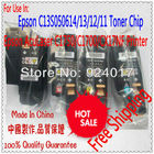 Toner For AcuLaser C1750/C1700/CX17NF Color Printer,C13S050614/13/12/11 For C1750 C1700 CX17 Toner,Free Shipping