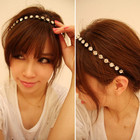 2014 New Korea Hair Jewelry Dazzling Rhinestone Headband for Women Hair Accessories