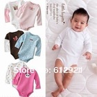 2014 Autumn Summer 5pcs Boy Girl Long Sleeve Newborn Bodysuit Jumpsuit Clothing Overall