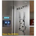 Free shipping Refrigerator/Fridge/Art Wall Stickers / Wall Decals /House decoration help cute DIY sticker dog/cat
