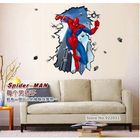 AY8003 New & Hot ! Free shipping Giant Superman Spiderman 3D Wall Sticker For Kids Rooms Wall Adhesive home decor wall decals