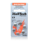 60 PCS iCellTech High Performance Hearing Aid Batteries. Zinc Air 13/A13/PR48 Battery for BTE Hearing aids. Free Shipping!