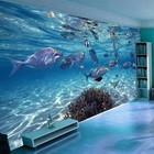 Custom photo wallpaper 3D stereoscopic underwater world of marine fish living children's room TV background 3d mural wallpaper