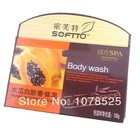 Wholesale SOFTTO papaya soap skin whitener whitening soap for body and face superfine Face-lift Free shipping