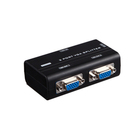 2 Port 250MHz High Resolution 1920X1440 PC VGA KVM Switch Video Signal Monitor Splitter Booster Extender Amplifier Adapter Black