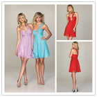 Free Shipping Short Bridesmaid Dress Strapless bridesmaid dresses SLD85523