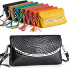 2014 Women's Handbags Genuine Leather Messenger Bag Fashion Evening Bag Wristlet Cosmetic Bag Clutch Purses, Free Shipping HSL88