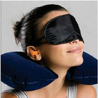 Free shipping! Travel Kit Set 3-In-1 Inflatable Neck Air Cushion Pillow + eye mask + 2 Ear Plug Comfortable business trip
