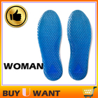 1 PAIR Women Honeycomb Massaging Absorbing Gel Footcare Comfortable Shoe Insole Inserts Pad Cushion Height Increase