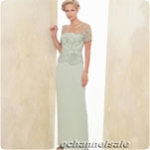 2010 Hot recommend - Floor Length Satin Mother of the Bride Dresses #3FETA