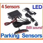 car 4 Sensors system 12V car LED Display Parking Reverse Backup  kit,Free Shipping