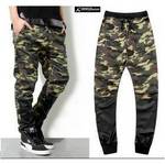 Dnine summer army fashion hanging crotch jogger pants patchwork harem pants men crotch big Camouflage pants trousers