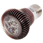 E27 3W 3-LED 270-Lumen White Light Bulb (220V) SKU:48146
