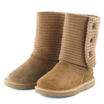 VANCL Wool Shaft Sueded Boots Camel SKU:8488