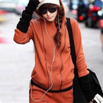 2012 fashiom high quality Women's sport coat+ Tousers Pants Suits Hoodies Sweater Darkgrey Lightgrey Orange colors 