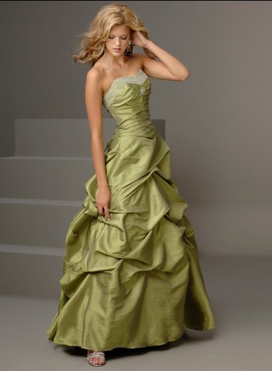 beautiful Army Green style Strapless Dresses – Wholesale Wholesale Free ...