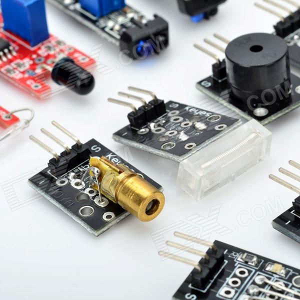 Arduino Compatible Sensor Modules ARDUINO Compatible 37 1 Sensor Module Kit Black – Wholesale ARDUINO ...
