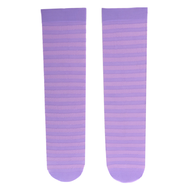 VANCL Striped Knee Socks Purple Lavender Stripe – Wholesale (Only ...