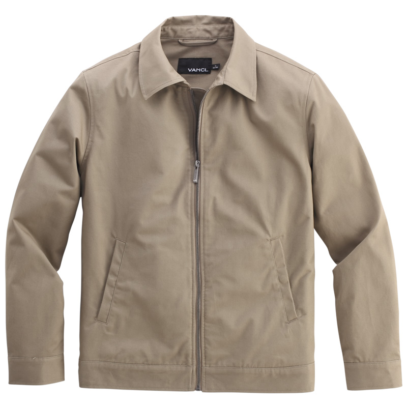 VANCL Spread Collar Harrington Jacket Khaki SKU – Wholesale VANCL ...