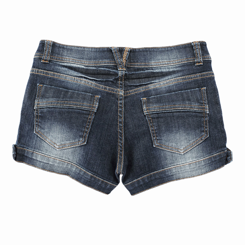 VANCL Low Waist Mini Jean Shorts Blue SKU 45456 – Wholesale VANCL Low ...