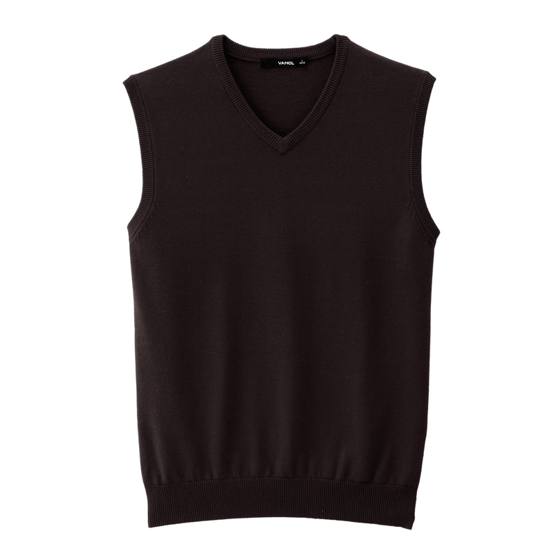 VANCL Classic Solid Sweater Vest MEN Brown SKU – Wholesale VANCL ...