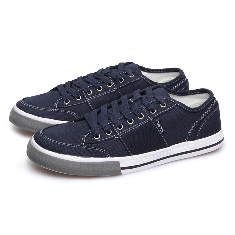 VANCL Striking Street Canvas Shoes Men s Navy Blue – Wholesale VANCL ...