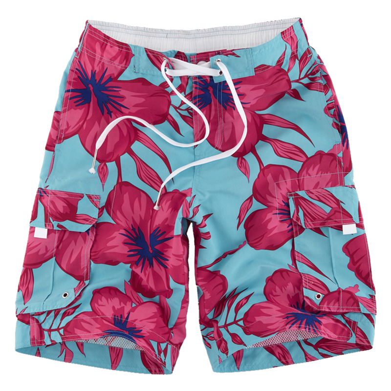 VANCL Hawaiian Beach Shorts Men s Blue Pink SKU – Wholesale VANCL ...