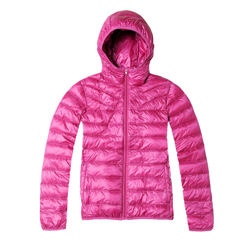 VANCL Light Easy Pack Hooded Down Jacket Pink SKU – Wholesale VANCL ...