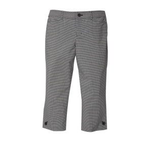 Buy VANCL Mini Checks Capri Pants (Women's) Black/White SKU:51171 from ...