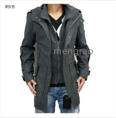 promotion 2012 fashion Men wool coat winter – Wholesale Free shipping ...