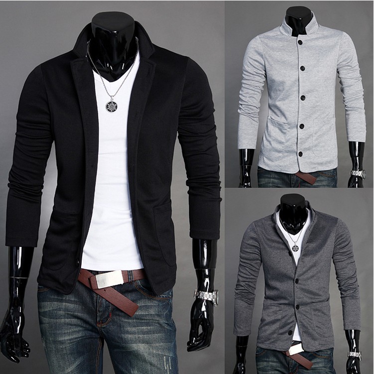 2012 Autumn Slim standing collar knitted suits men – Wholesale 2012 ...