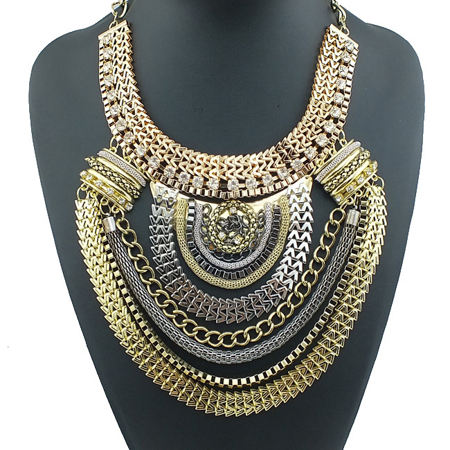 Big Fashion Exaggerated Style Multi ethnic s Gold – Wholesale Big ...