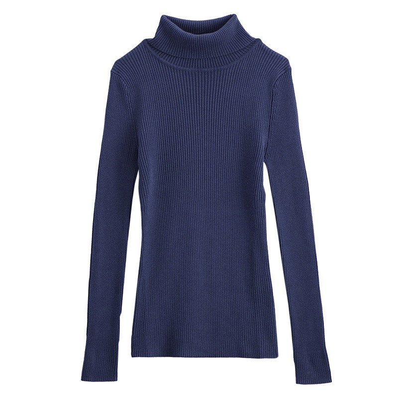 VANCL Sandra Turtleneck Knit Sweater Navy Blue SKU – Wholesale VANCL ...