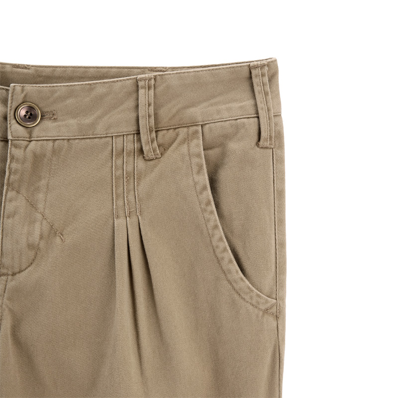 VANCL Hokkaido Grinding Front Pleat Pants s Khaki – Wholesale VANCL ...