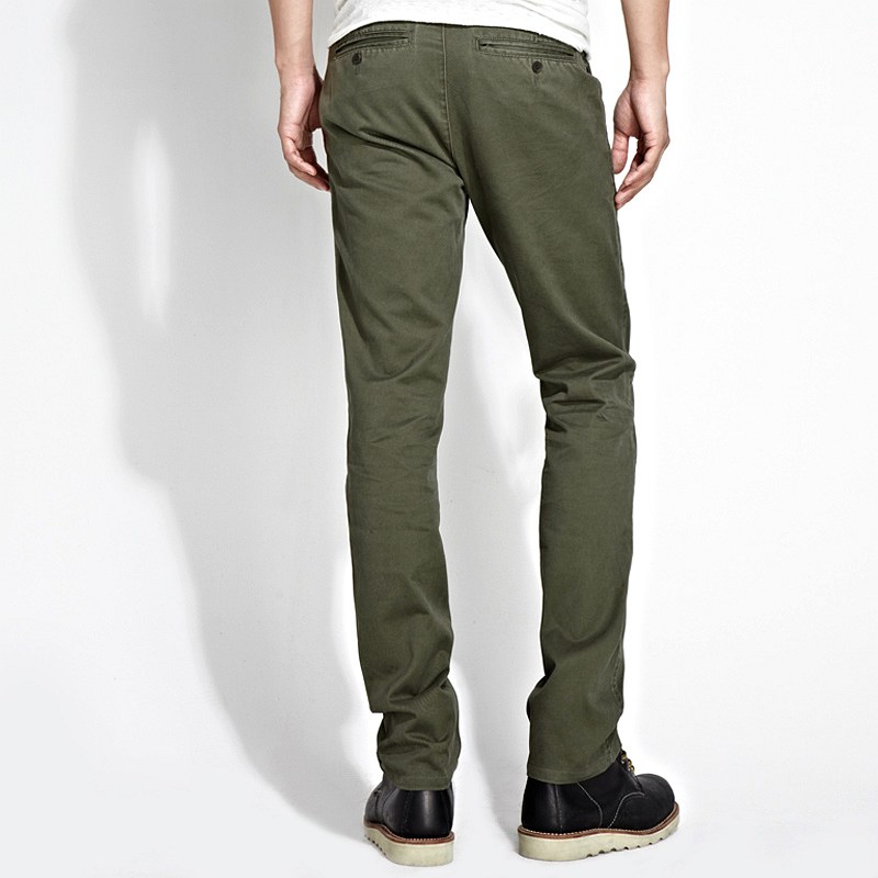 VANCL Farnell Washed Cotton Pants Men Army Green – Wholesale VANCL ...