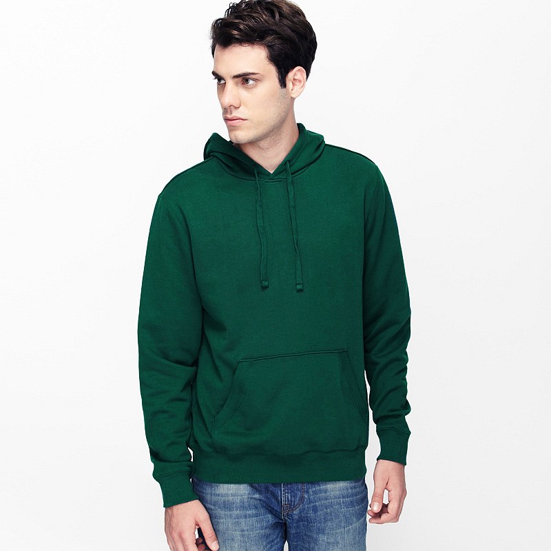 VANCL Paolo Plain Pullover Hoodie Men Dark Green – Wholesale VANCL ...