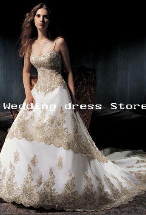 07 wedding dress White ivory Embroidery satin gown – Wholesale 07 ...