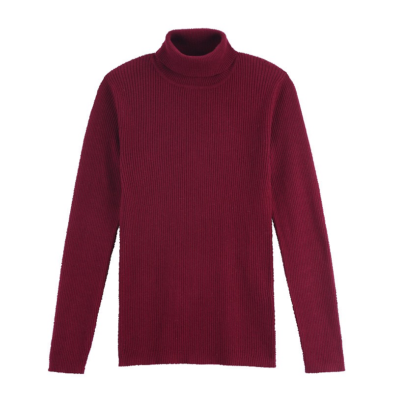 VANCL Moses Wooly Turtleneck Sweater Men Dark Red – Wholesale VANCL ...